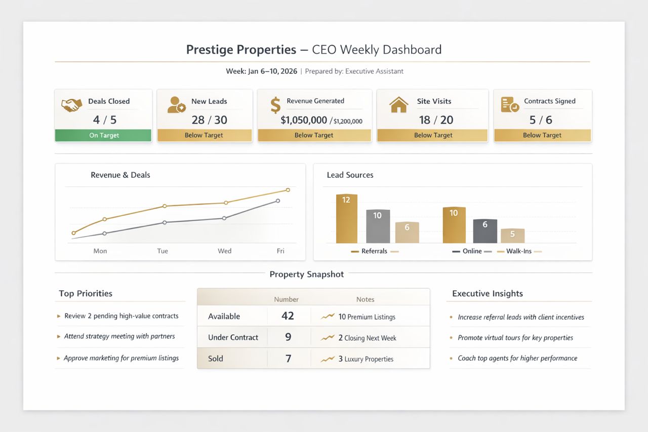 Executive Dashboard & Reporting